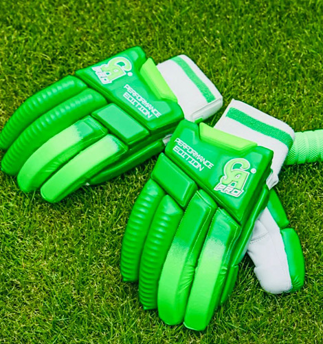 batting gloves on ground